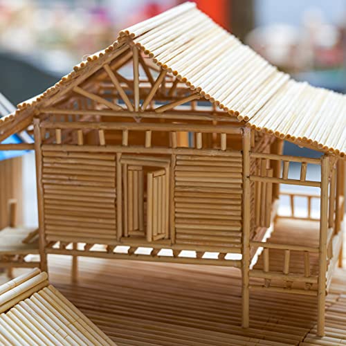 30PCS Wooden Dowel Rods, 1/4 x 12 Inch Round Unfinished Bamboo Dowel Rods, Wood Crafts Sticks Doweling Rods for Crafts and DIYers Arts Projects LepoHome