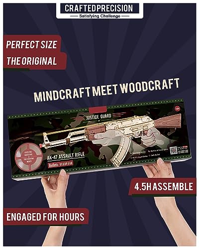 RoWood 3D Wooden Puzzles for Adults DIY 3D Puzzles Wooden Model Building Kit Creative Toy Wooden Kits Assembly Puzzles Unique Gifts for Kids&Adults RoWood