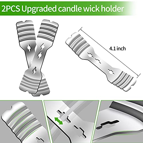 ABK Candle Making Pouring Pot, Candle Making Kit Including 2.5LB Candle Making Pitcher, Candle Wick Holders, Spoon, Wicks, Candle Wick Stickers, ABK