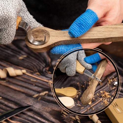 BeaverCraft BB3 Spoon Carving Kit Wood Carving Spoon Blank Wood for Whittling Unfinished Wood Blocks Carving Blanks Hobby Wood Carving Blocks Wooden BeaverCraft
