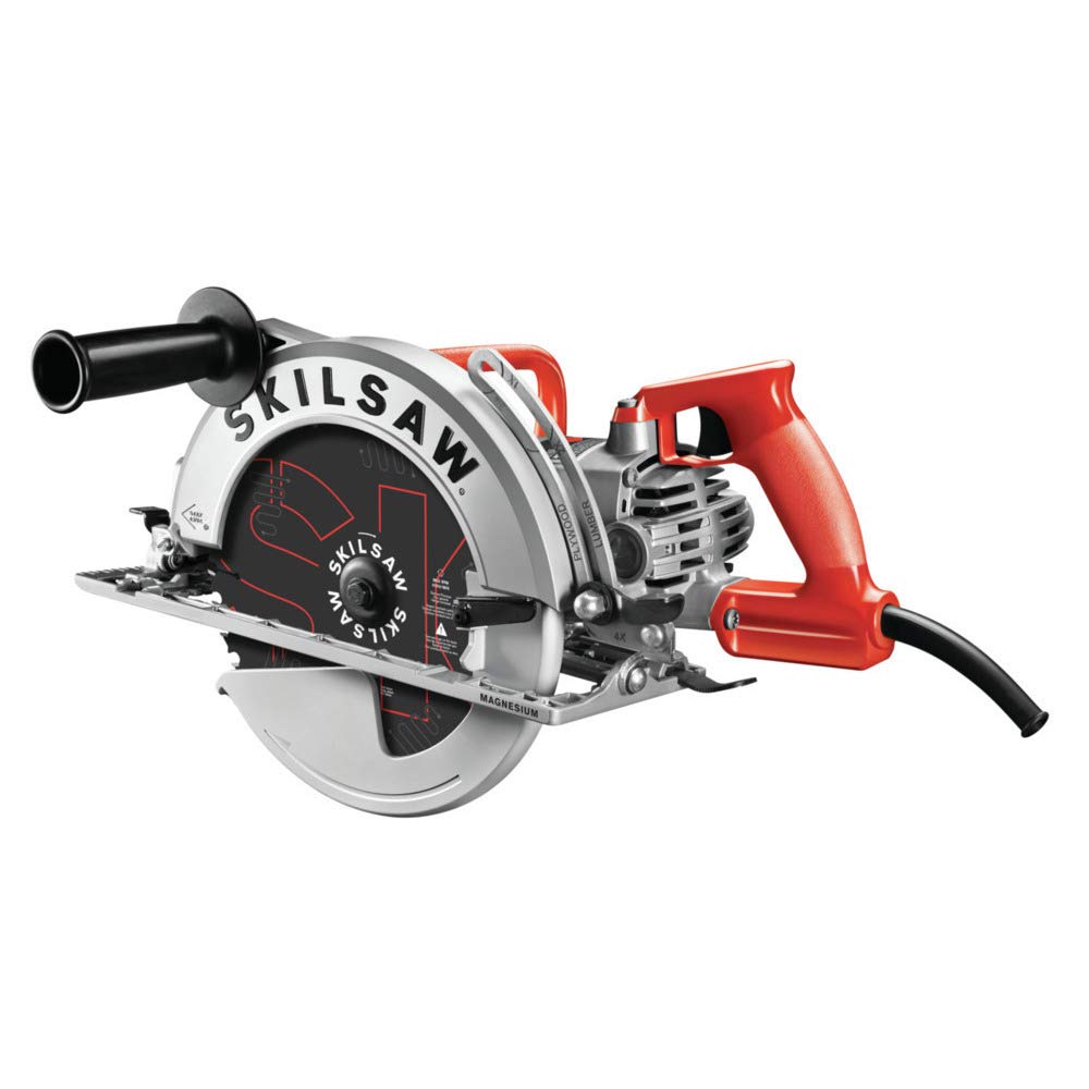 SKILSAW SPT70WM-01 15 Amp 10-1/4" Magnesium SAWSQUATCH Worm Drive Circular Saw,Silver Skil