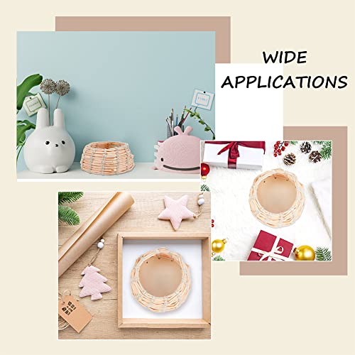 FREEBLOSS 2 Set Basket Weaving Kit Basket Making Kit Diffuser Sticks DIY Basket, Suitable for Kids Arts and Crafts Projects and Easter Basket FREEBLOSS