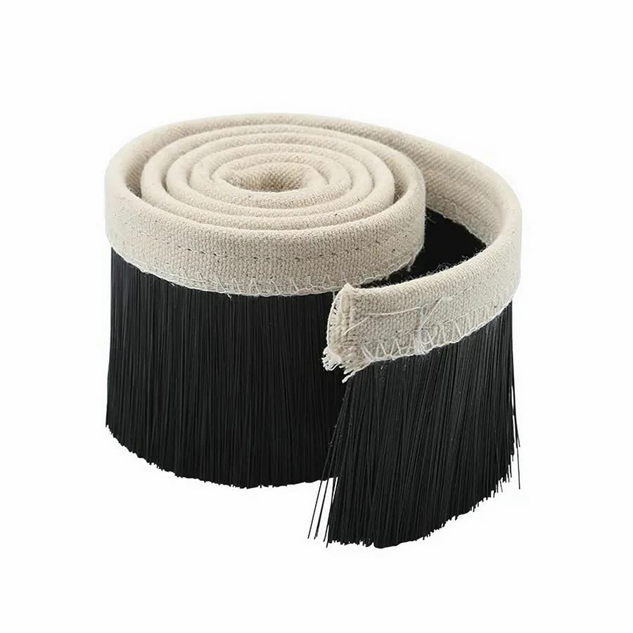 Nylon 1M Brush Vacuum Cleaner Engraving Machine Dust Collector Cover 70/100MM For CNC Router To Spindle Motor Milling Machine (Black/70MMX1M) Generic