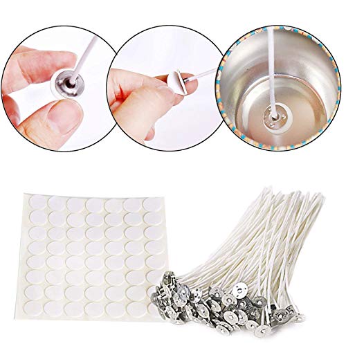 FixtureDisplays® Candle Making Kit, Soy Wax DIY Candle Craft Tools Including Wax Pouring Pot, Candle Wicks, Wicks Sticker, Wick Holder, Natural Soy FixtureDisplays