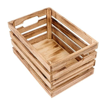 Garneck 1pc Wooden Storage Box Display Basket Storage Bins Bamboo Storage Cabinet Wooden Barrel Planter Unfinished Crates for Craft Wooden Key