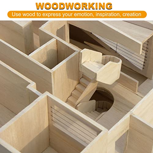 8 Pack 11.8 x 11.8 Inch Basswood Sheets 1/4 Inch Thick Square Plywood Sheets Unfinished Wood Sheets for Crafts DIY Project Mini House Building ZOFORTY