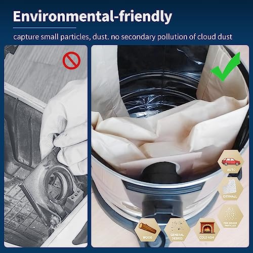 3 Pack Shop Vac 10-14 Gallon Bags. ALYYDBG Type F 90662 9066200 9066233, Type I 90672 9067200 9067233, VF2005, CMXZVBE3877, CMXZVBE38768 Disposable ALYYDBG