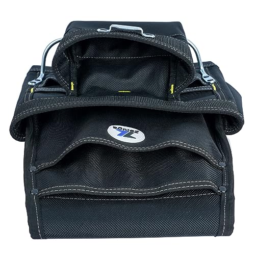 Zeluga 20-215 10 Pocket Extra Large Capacity Polyester Nail and Tool Pouch, Black Zeluga