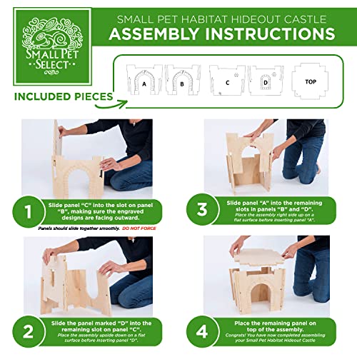 Small Pet Select - Habitat Hideout - Castle- Medium, Rabbits, Guinea Pigs, Other Small Animals Small Pet Select