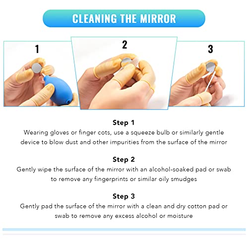 OMTech Laser Cutting Mirror Set, 25mm Molybdenum Replacement Mirrors for CO2 Laser Engraving Machines, Precision Highly Reflective Mo Mirrors for 50W OMTech