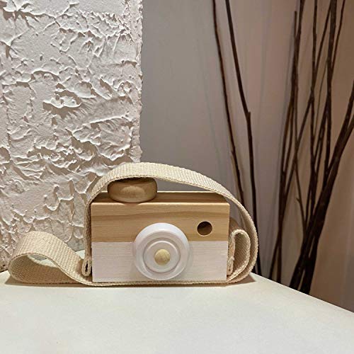 Baby Toy Wooden Mini Camera Toy, Baby Kids Cute Mini Sharpe Toy, Neck Hanging Photographed Props for Baby Toddlers Children Kids' Room Hanging Decor Cynzia
