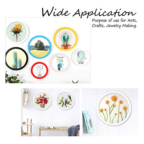 OLYCRAFT 3pcs Wood Canvas Boards Round Wood Painting Boards, Unfinished Wood Paint Pouring Panel Boards for Painting Crafts (5.7", 7.8" & 9.6" OLYCRAFT