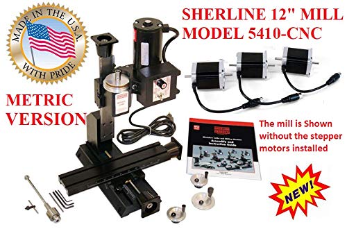 Sherline 8541 Windows 12" Metric Mill CNC System. + USB Controller + Dell Latitude Laptop Computerized Sherline CNC control (Windows OS)