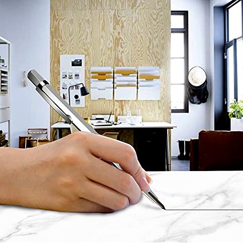 Tungsten Carbide Tip Scriber Marking Engraving Pen for Stainless Steel, Ceramics and Glass Carving (Silver) DUMEALAGR