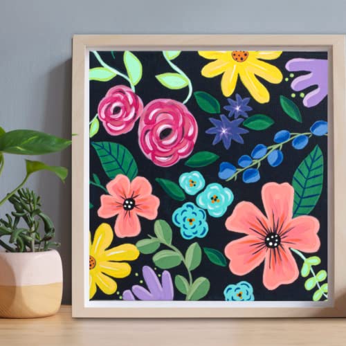 Modern Floral Acrylic Paint Set, Set of 12, 2 fl oz DecoArt