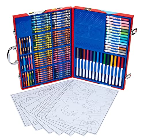 Crayola Pokémon Imagination Art Set (115pcs), Kids Art Kit, Includes Pokemon Coloring Pages, Pokemon Gifts for Kids, Ages 5+ Crayola