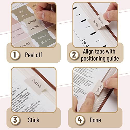 Mr. Pen- Bible Tabs, 75 Tabs, Boho Theme, Laminated Bible Tabs for Women and Men, Bible Tabs for Study Bible, Bible Index Tabs, Bible Book Tabs, Mr. Pen