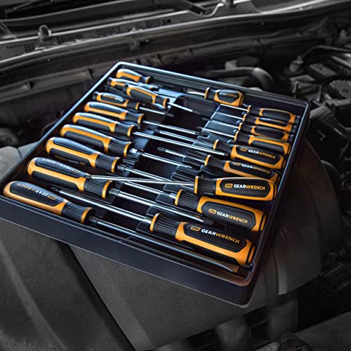 GEARWRENCH 20 Pc. Phillips/Slotted/Torx Dual Material Screwdriver Set - 80066H GEARWRENCH