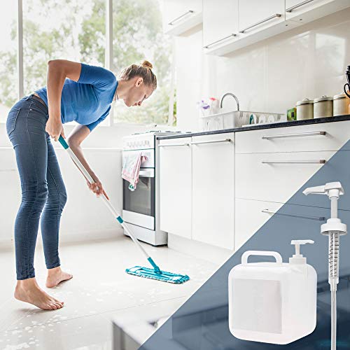 6 Pack Gallon Jug Pump Dispenser 38-400 Syrup Pump for Gallon Jug Dispensing - 7cc Lotion Gallon Shampoo Pump Top Replacement, Fits 1 Gallon Bottle AMORIX