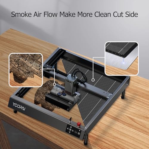 YOOPAI Honeycomb Laser Bed 500x500mm Honeycomb Working Table with Aluminum Panel for Laser Cutter Engraver Accessories, Desktop Protection, Fast Heat YOOPAI