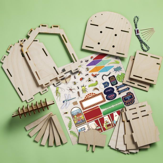 PlayMonster Craft-Tastic — Make A Bug Hotel — DIY Nature Craft Kit — No Tools Needed — Decorate Your Hotel with Stickers — Ages 4+ with Help PlayMonster