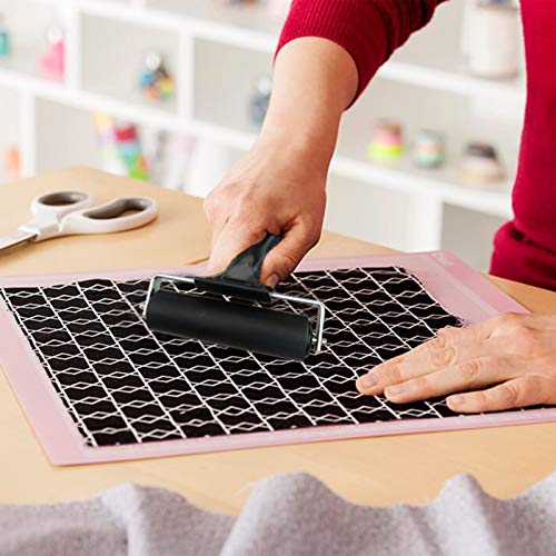 Benvo Rubber Brayer 4 inch Rubber Roller for Printmaking, Painting, Applying Glue, Wallpaper, Block Stamping Anti Skid Construction Tools with Hard Benvo