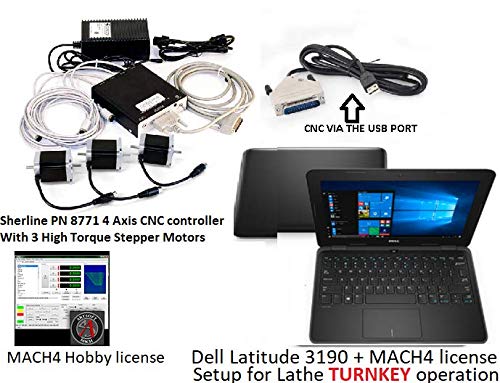 Sherline Turnkey Complete CNC Unit for CNC Ready Mills Computerized Sherline CNC control (Windows OS)