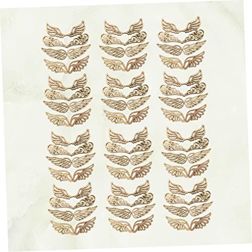 Abaodam 160 Pcs Unfinished Wooden Patches Round Wooden Discs DIY Unfinished Wood Unfinished Wood Patch Jewelry Mini Christmas Tree Topper Wooden Chip Abaodam