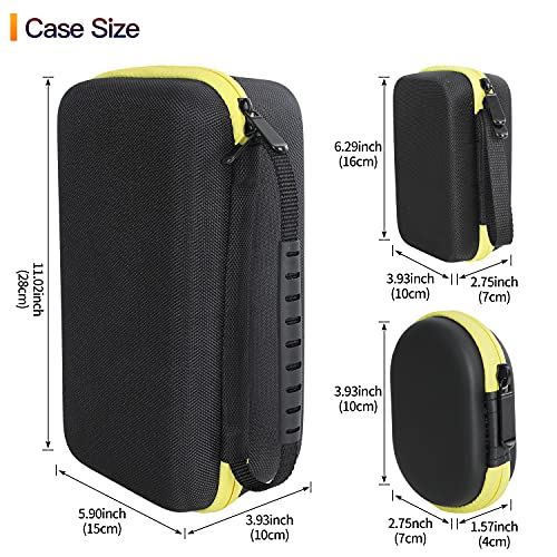 3 Pcs Hard Case,Case for DEWALT 20V Max XR Cordless Router, Brushless(DCW600B),Portable Carrying Storage Bag for Router Bits, Case Only AIKANG