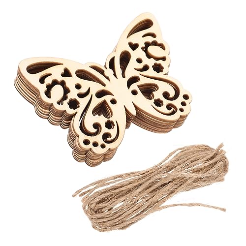 ABOOFAN 50 Sets Household Wood Crafts Party Supplies Spring Unfinished predrilled Listing Ornaments Wooden Pieces Spring Ornaments Christmas Tree ABOOFAN