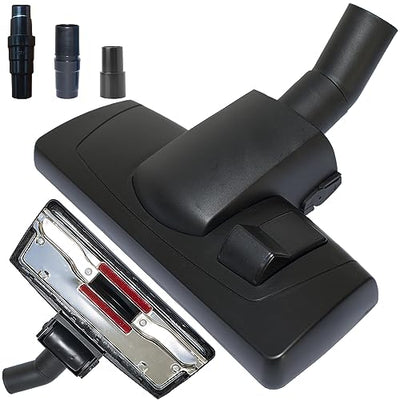 Vacuum Carpet & Floor Attachment with 1 1/4-Inch Connection + Vacuum Hose Adapter Kit: Works on Low Carpet, Area Rugs & All Floors| 1-1/4 Inch Small