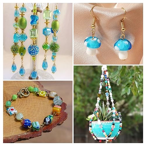 Craftdady 200 pcs Mixed Shapes & Colors Lampwork Glass Beads Loose Beads Fit Most Major Charm Bracelets, 4-20x4-20mm, Hole: 1-2.5mm Craftdady