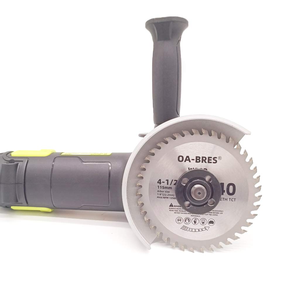 3Pack 4-1/2-Inch 40T TCT Circular Saw Blade with 7/8-Inch Arbor, Carbide Tipped Teeth General Purpose Hard & Soft Wood Cutting Saw Blade for Angle OA-BRES