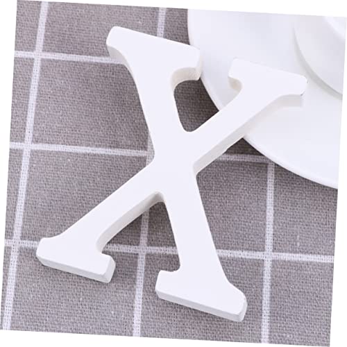 ABOOFAN Unfinished Wood Letter DIY Block Words Sign Alphabet Letters Ornaments Wooden Name Letter Wood Blocks Birthday Table Sign DIY Wooden Alphabet ABOOFAN