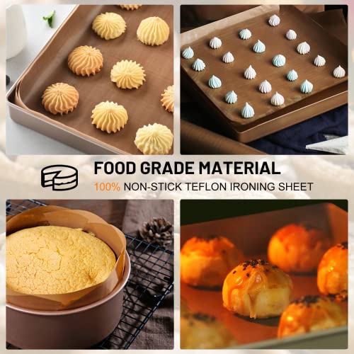 HTVRONT Teflon Sheets for Heat Press - 12" x 8 FT Non Stick PTFE Teflon Sheets Reusable Teflon Paper Roll Heat Resistant Teflon Mat HTVRONT