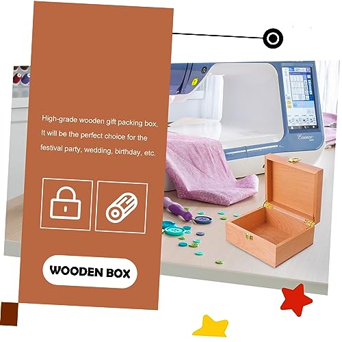 VOSAREA 3 pcs high-end storage wooden box unfinished wooden case wooden jewelry wood holder earring storage organizer jewelery organizer jewelry VOSAREA