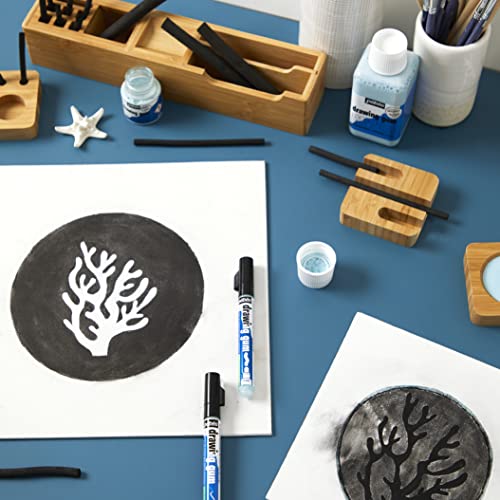 Pebeo Easy Peel Liquid Latex Masking Fluid - Drawing Gum - Dries Quickly - For Ink - Watercolor - Gouache Painting & Illustration - Fine Arts & Pebeo