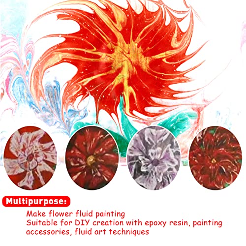 6Pcs/Set Flower Pour Cups Silicone Split Cup for Paint Pouring Acrylic Pouring Flower Strainers Fluid Art Pour DIY Resin Molds for Making Painting Kunyeah