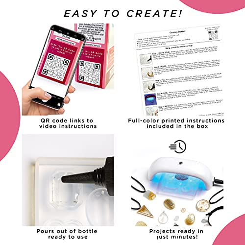 Blue Moon Beads UV Resin Hoop & Stud Earring Jewelry-Making Kit Blue Moon Beads