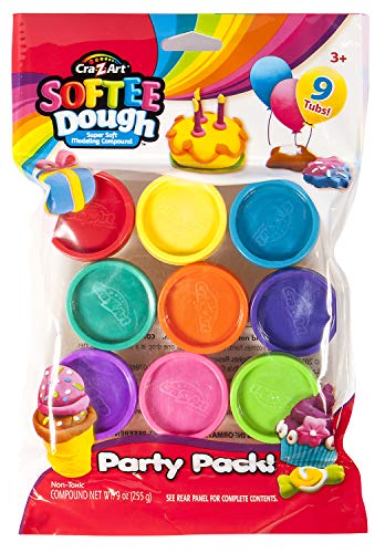Softee Dough 9 Pack Cans Party Pack Cra-Z-Art