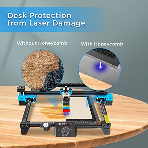 Twotrees Laser Cutter Honeycomb Working Panel Set,15.7x15.7x0.87 inch Honeycomb Laser Bed for CO2 or Diode Laser Engraver Cutting Machine,Honeycomb Twotrees