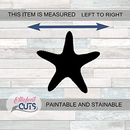 Starfish Wooden Cutouts for crafts, Laser Cut Wood Shapes 5mm thick Baltic Birch Wood, Multiple Sizes Available Elliefont Styles