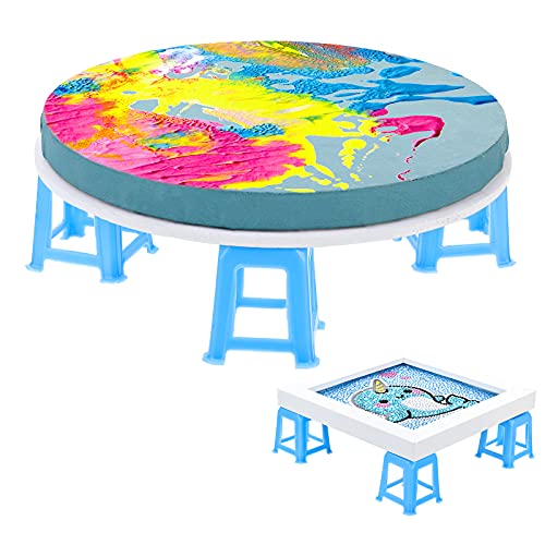 8 Pieces Canvas Stands Paint Stands for Painting Mini Canvas Feet Risers Canvas Support Stands for Fluid Acrylic Pouring Paint Supplies (Blue) Yookeer