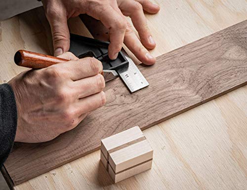 Clarke Brothers Marking Knife and Real Leather sheath – Wood Marking Gauge – Premium Woodworking Tool with High Carbon Steel Blade – Quality with Clarke Brothers