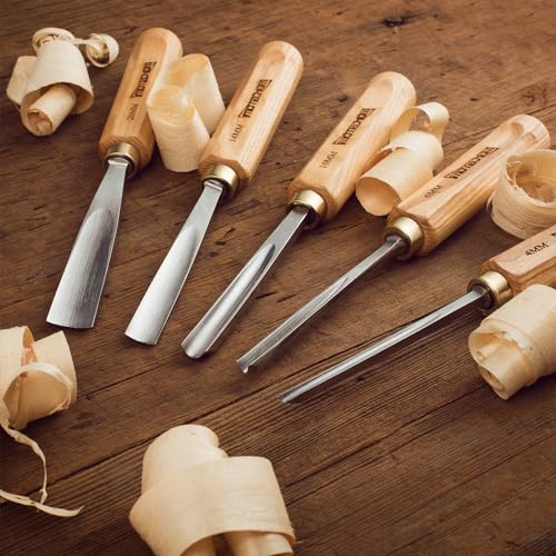 IMOTECHOM 12-Pieces Woodworking Wood Carving Tools Chisel Set with Canvas Bag, Razor Sharp CR-V 60 Steel Blades IMOTECHOM
