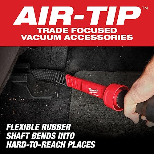 Milwaukee Air-Tip 16 in. L Shop Vac Flexible Long Reach Wet/Dry Vac Crevice Tool 1 pc Milwaukee