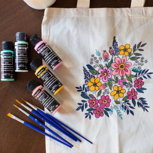 Modern Floral Acrylic Paint Set, Set of 12, 2 fl oz DecoArt