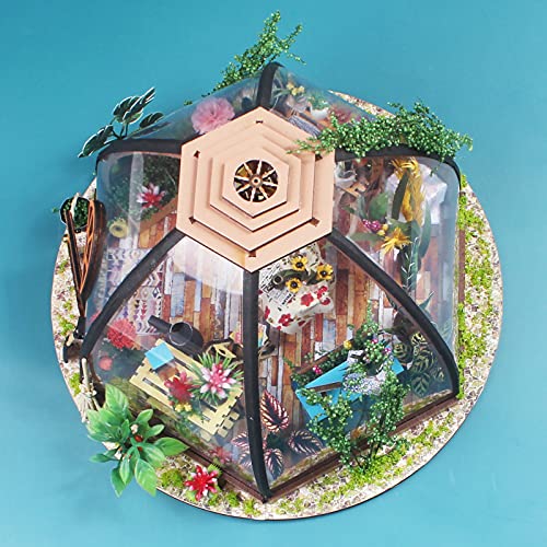 GuDoQi DIY Miniature Dollhouse Kit, Tiny House kit with Furniture, Miniature House Kit 1:24 Scale, Great Handmade Crafts Gift for Birthday Christmas, GuDoQi