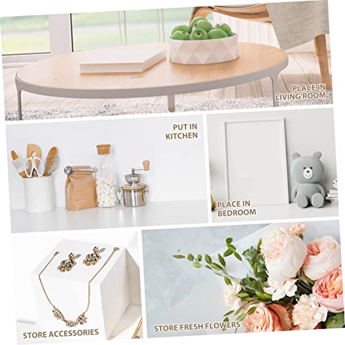 VOSAREA 2 Sets 2pcs Solid Wood Storage Box Makeup Organizer Unfinished Jewelry Organizer for Women Sundries Container Retro Style Container Treasure VOSAREA