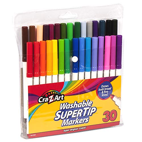 Cra-Z-Art Washable Super Tip Markers, 30 Count Cra-Z-Art